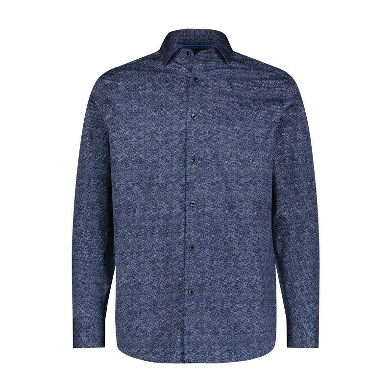 BASKET WEAVE CROSS STITCH SHIRT