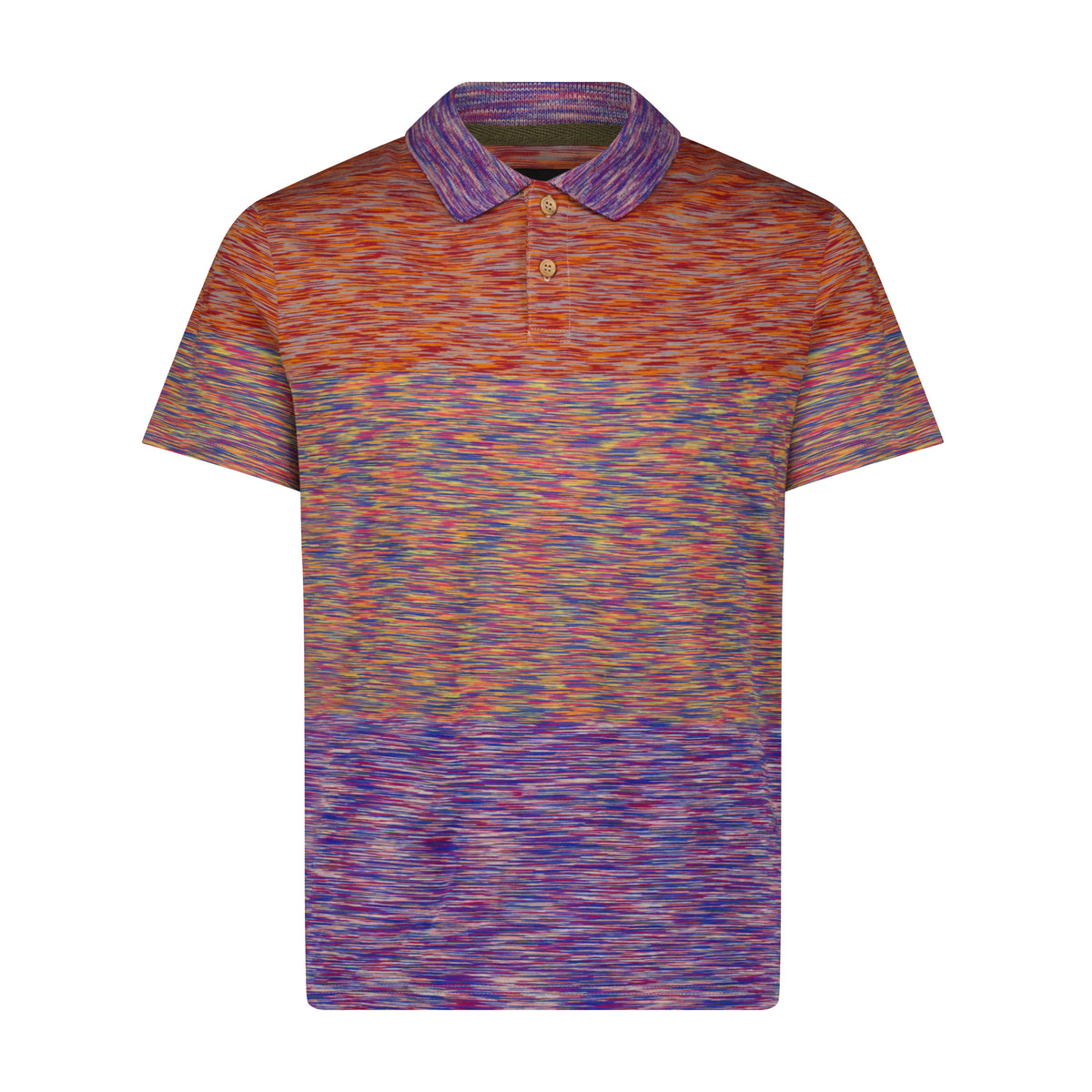 Multi Aqua Rainbow Space Dyed Polo