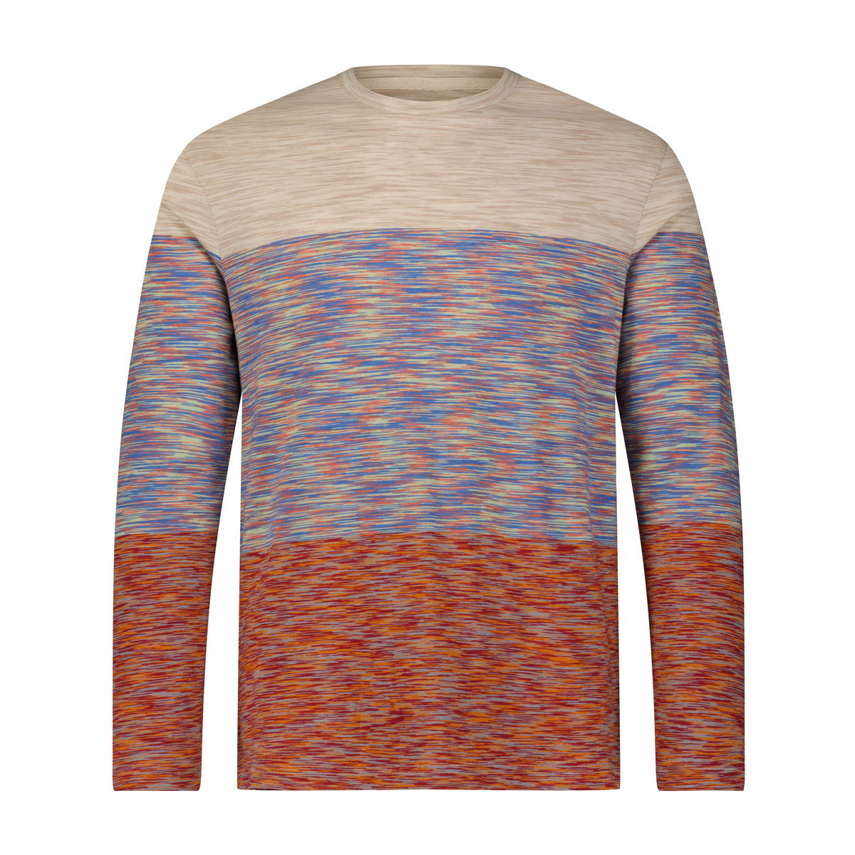 Multi Rainbow Space Dyed Crewneck