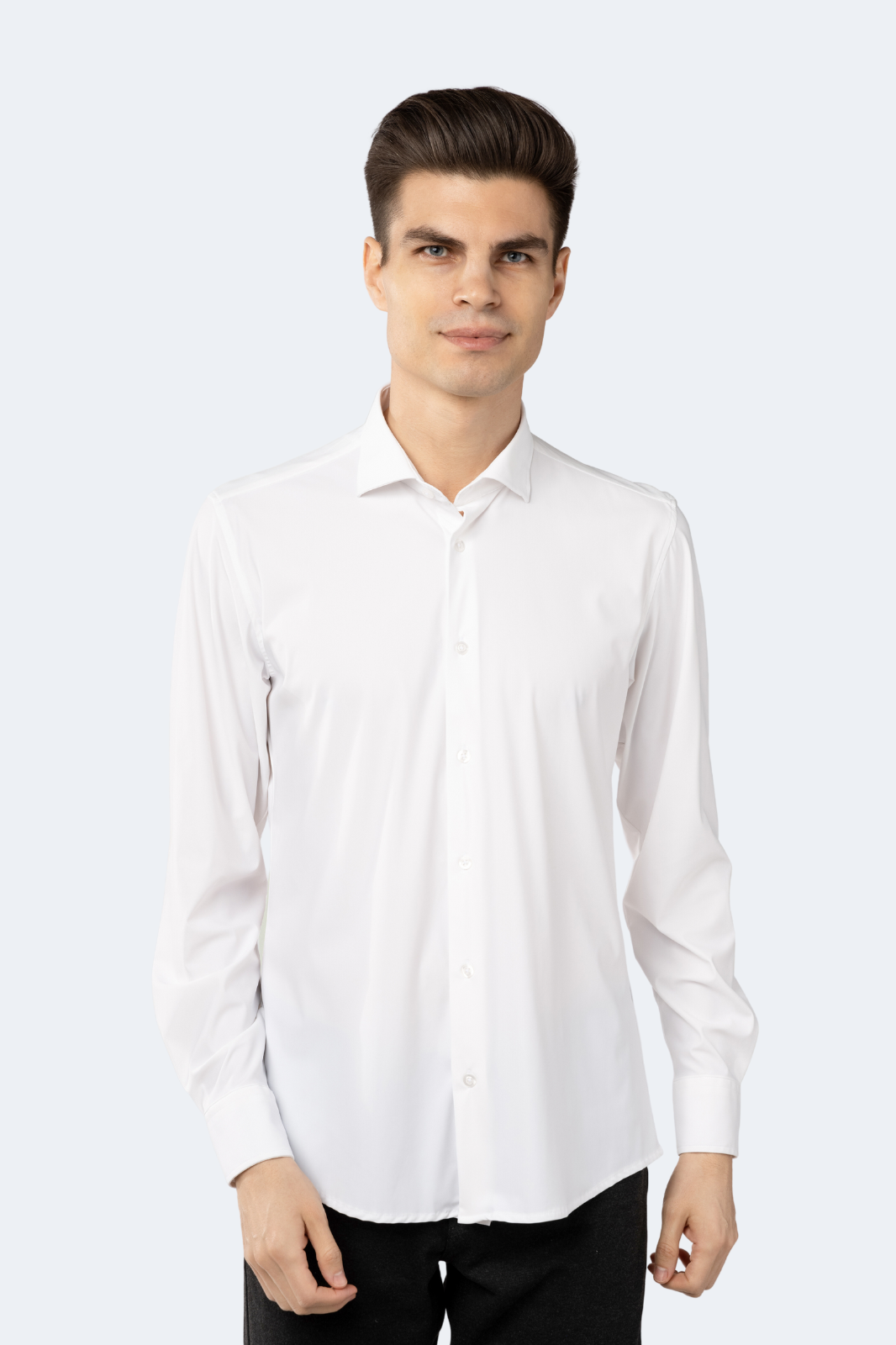 Leo White Solid Shirt