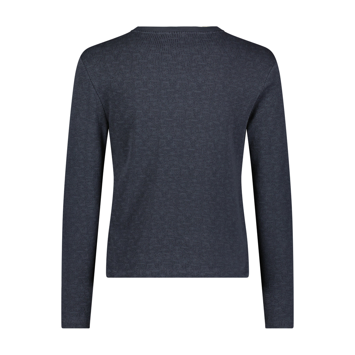 Navy Jacquard Performance Henley