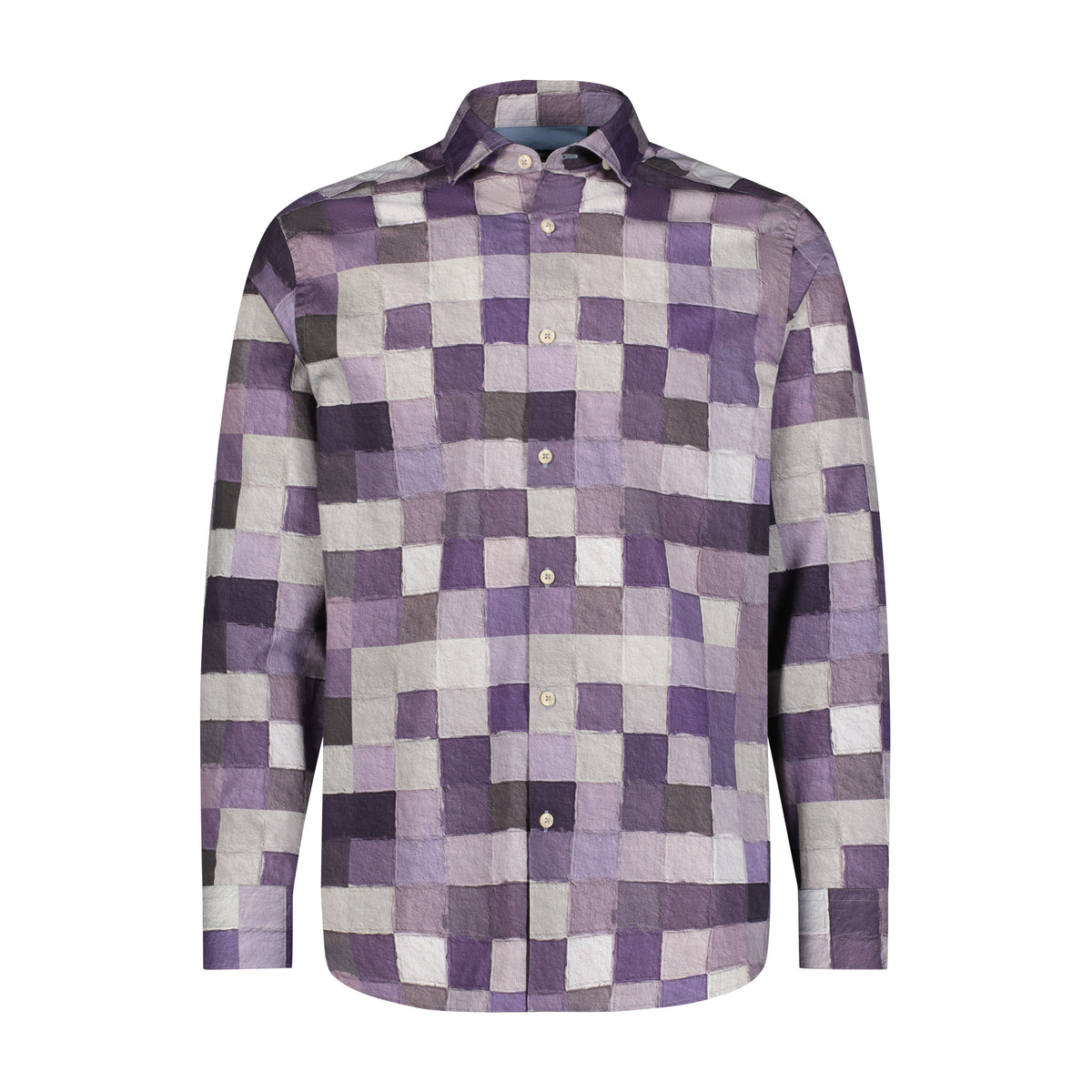 Mosaic Abstract Check Shirt