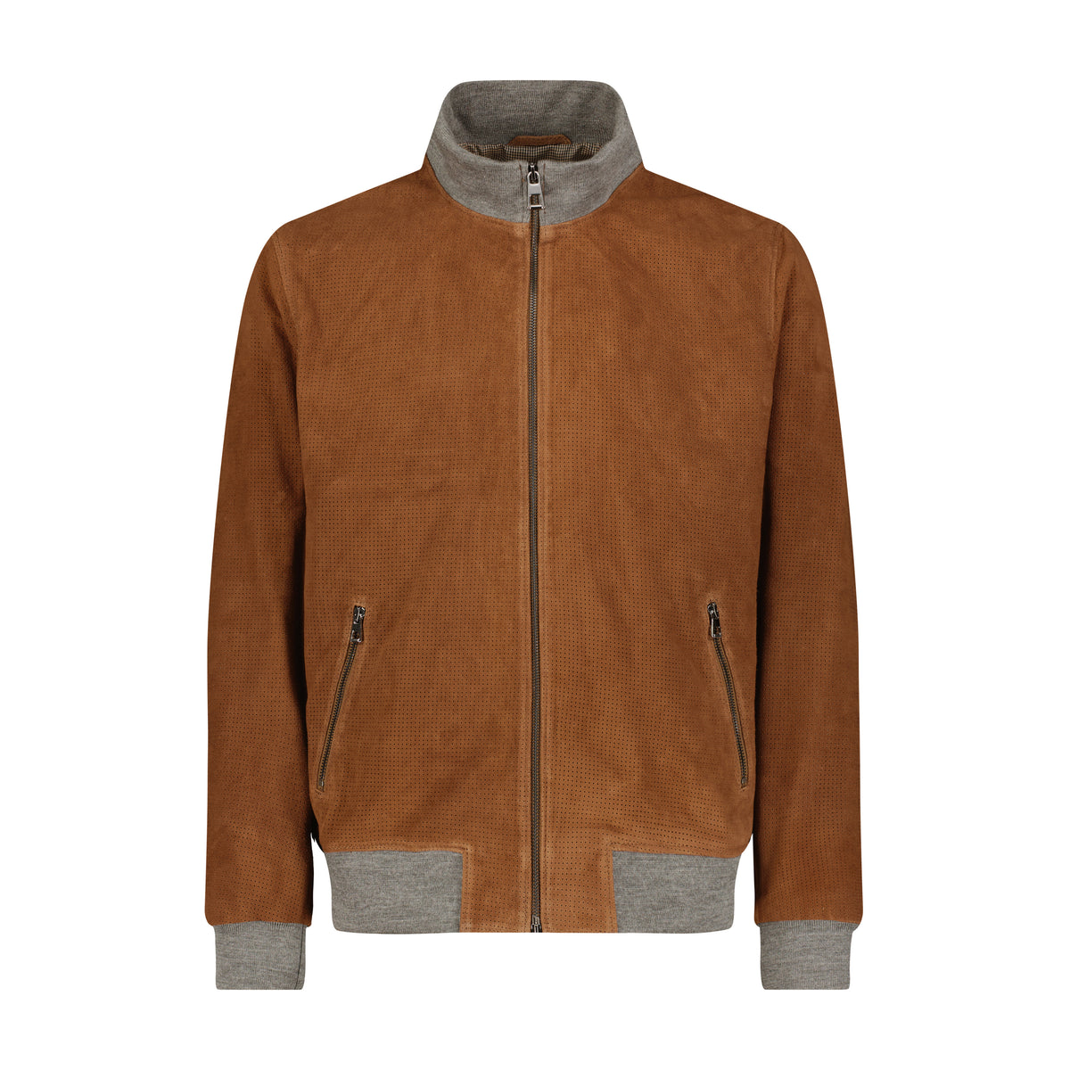 Suede Bomber Jacket