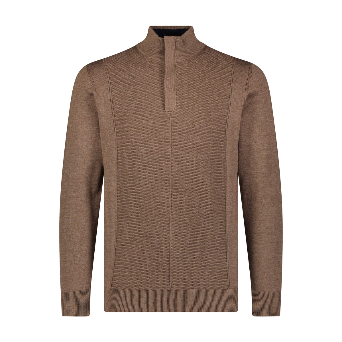 Quarter Zip Multi Panel Sweater