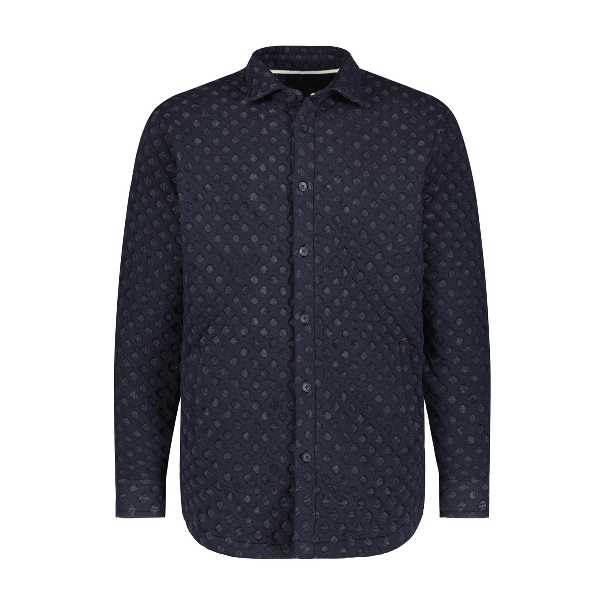 Raised Jacquard Waffle Weave Shirt