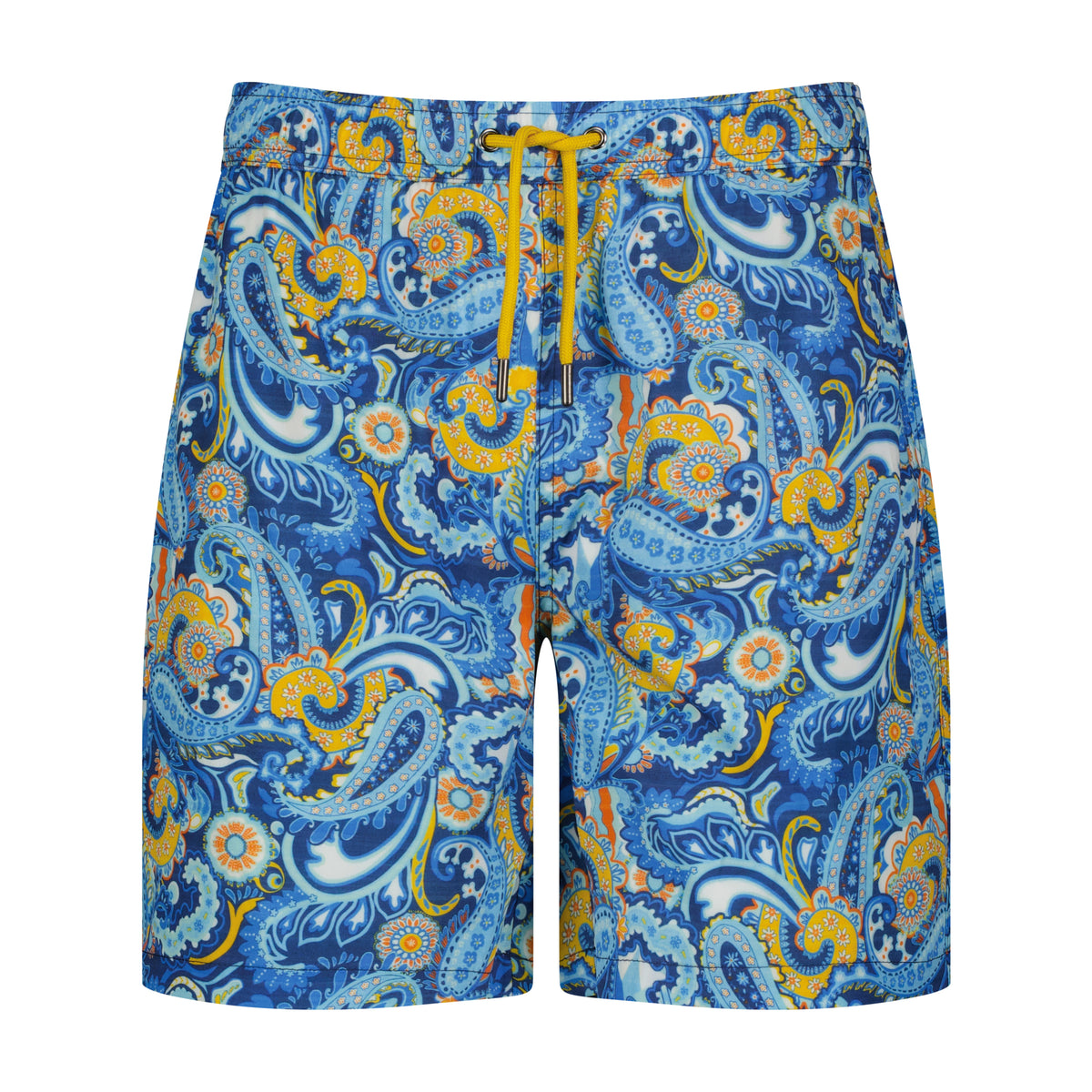 Multicolor Paisley Swim Trunks