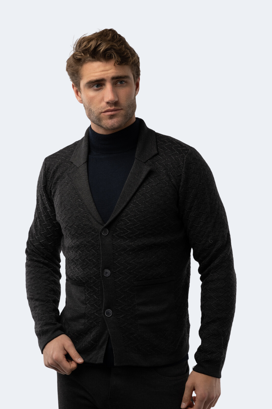 Black Knit Cardigan