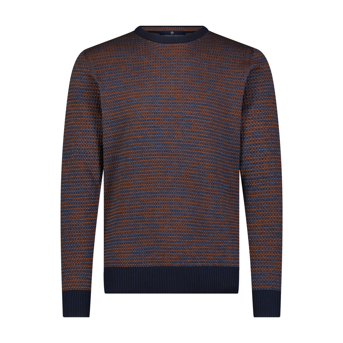 Triblend Crew Neck Jacquard Sweater