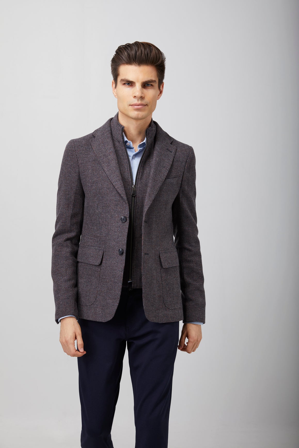 Grey Woven Sport Coat